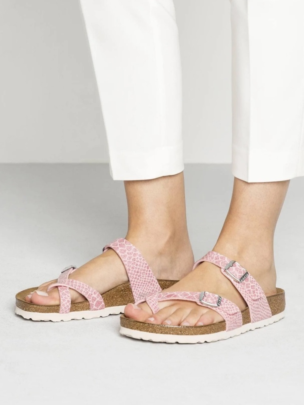 Birkenstock toe separator Mayari pink synthetic size 41